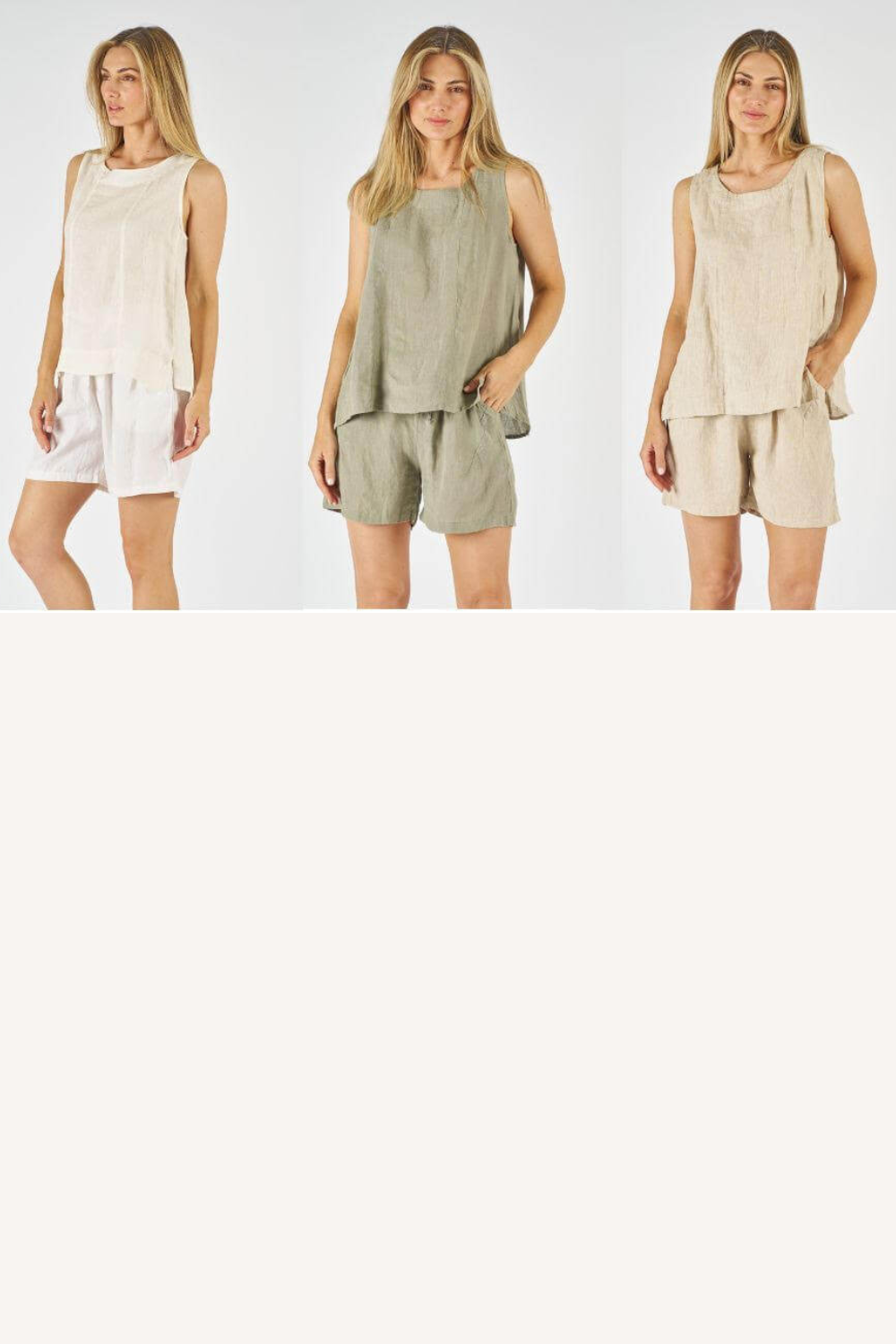 Eleanor Linen Top - Sage