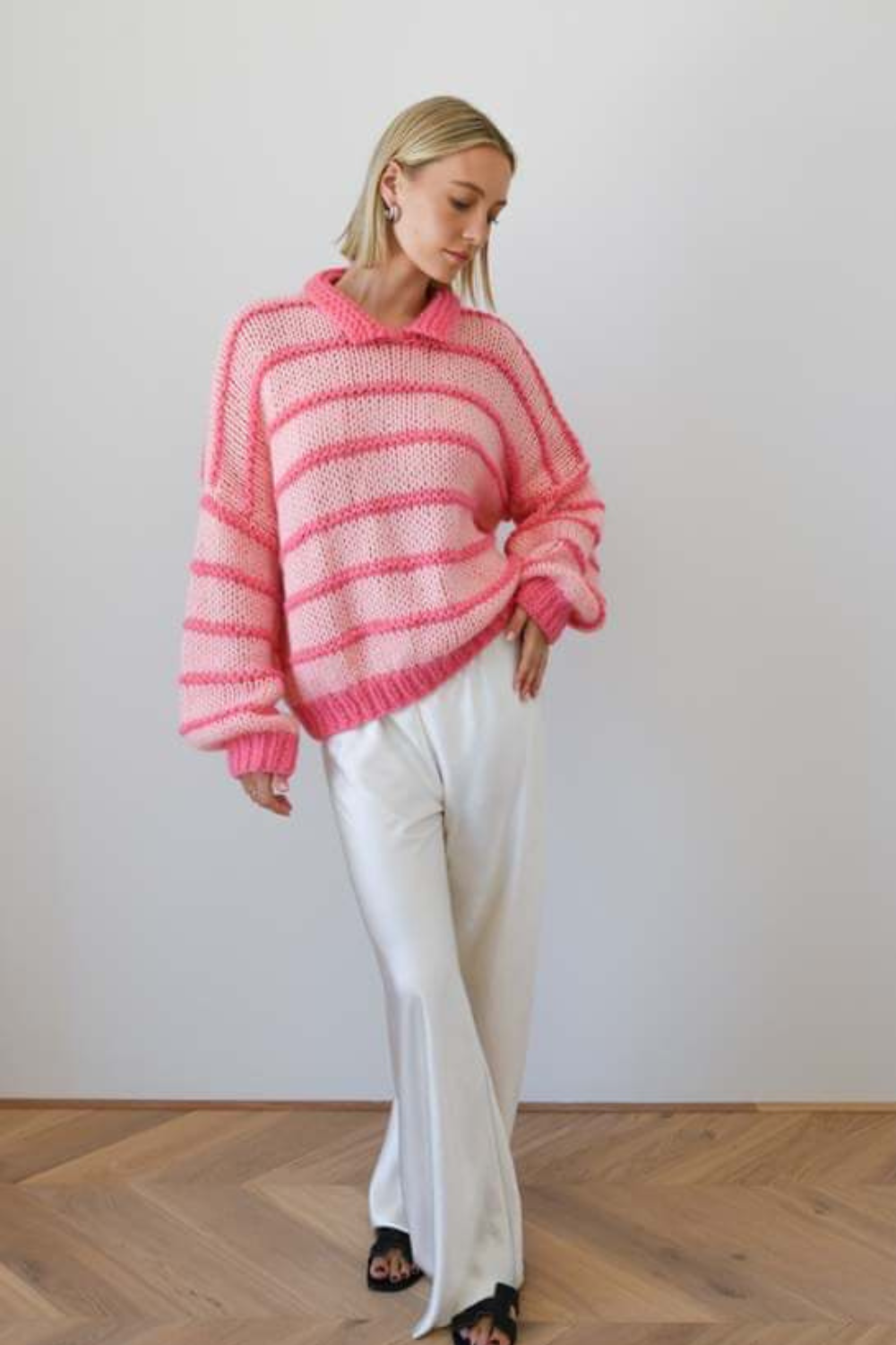 Emelina Merino Wool Stripe Jumper