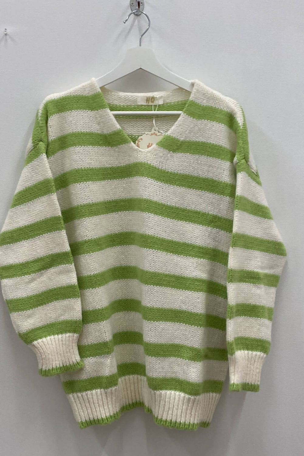 Zora Knit - Green Stripe