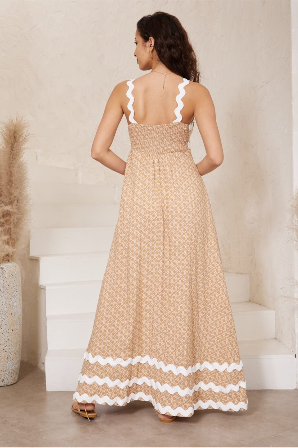 Blissful Beige Maxi Dress