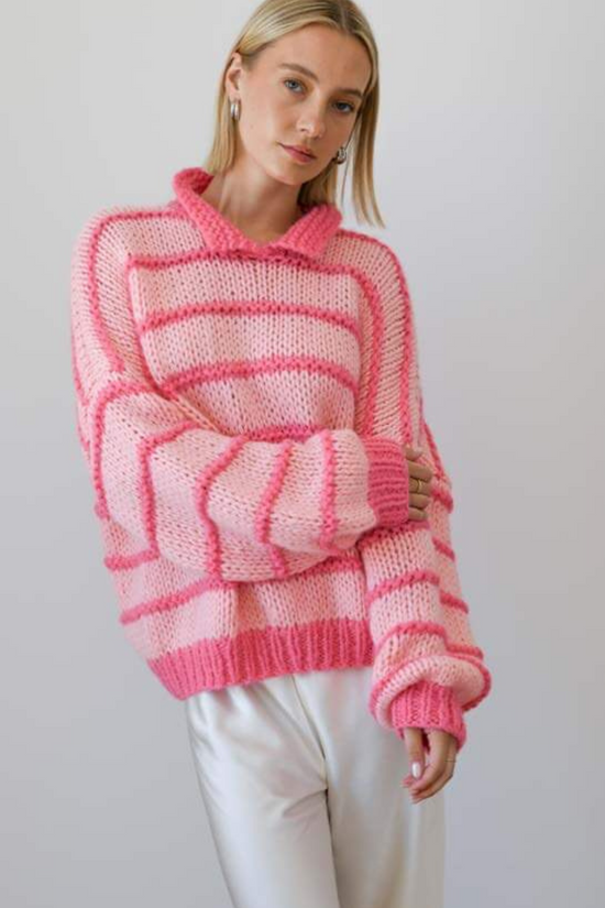 Emelina Merino Wool Stripe Jumper