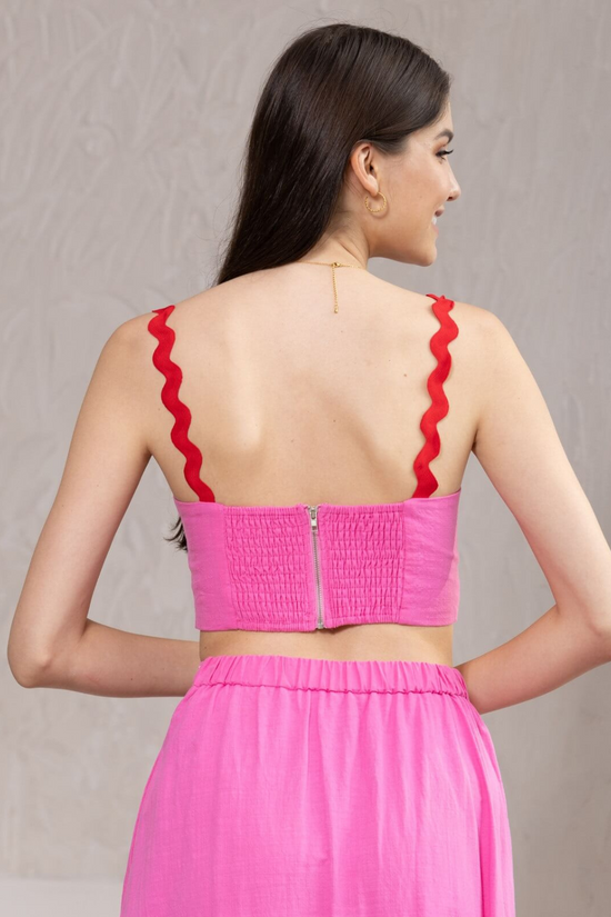 Load image into Gallery viewer, Cherry Blush Crop Top

