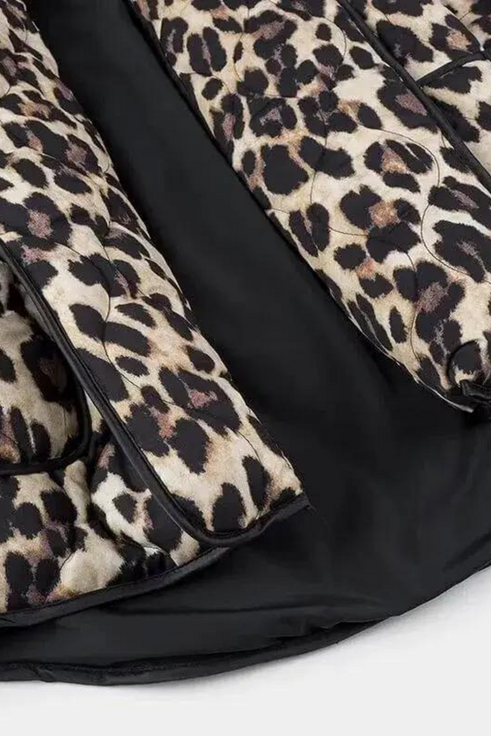 Animal Print Quilted Jacket