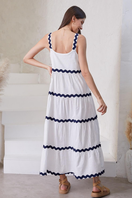 MonoWave Maxi Dress