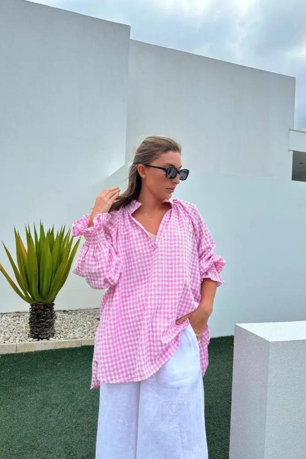Load image into Gallery viewer, Cambridge Gingham Top - Pink
