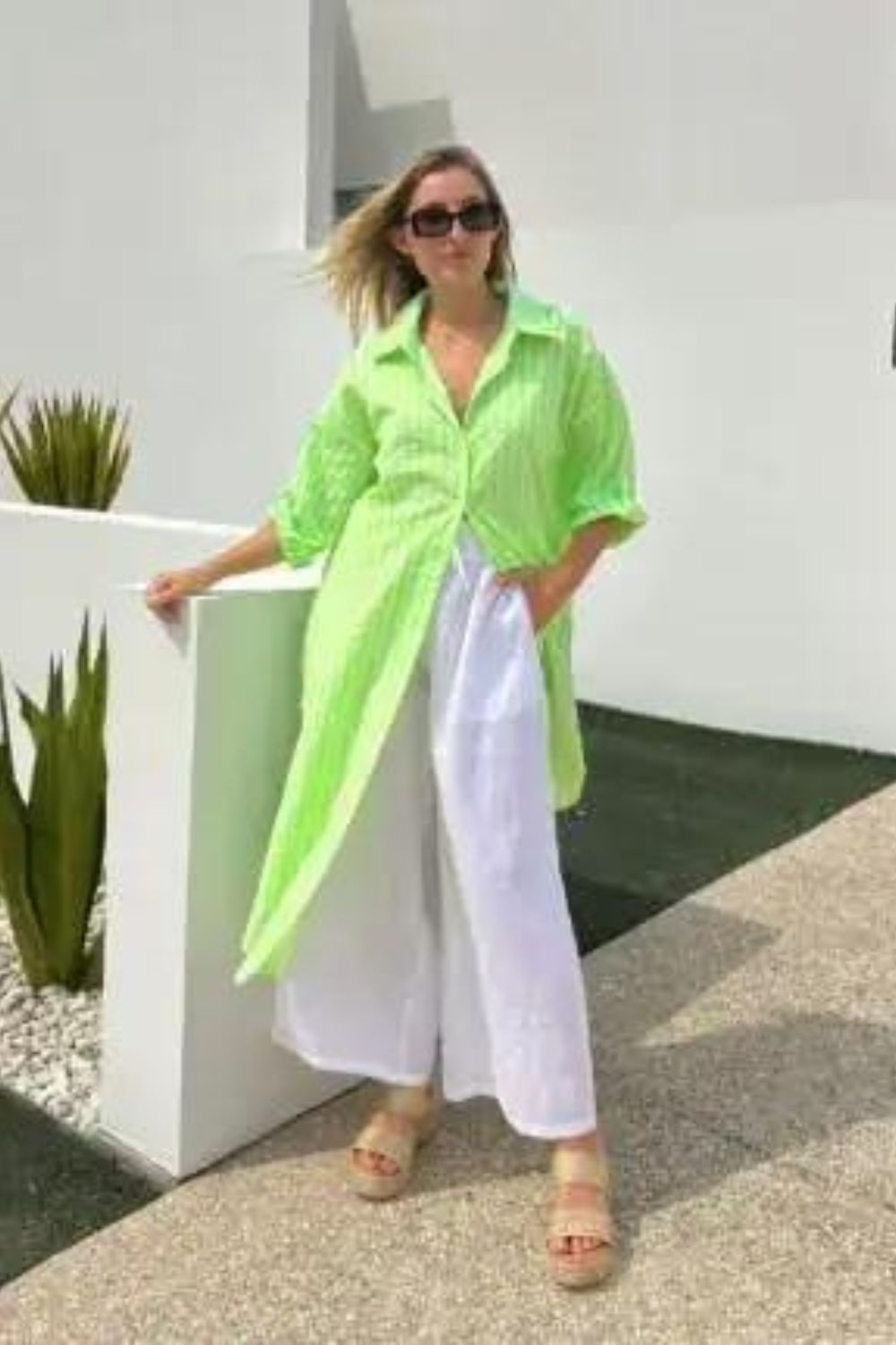 Neon shirt dress on sale