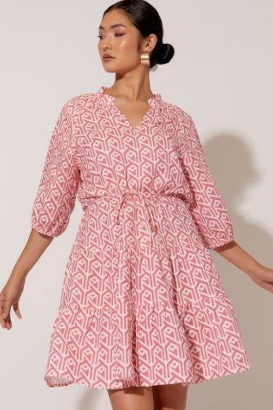Load image into Gallery viewer, Meredith Short Geometric Dress
