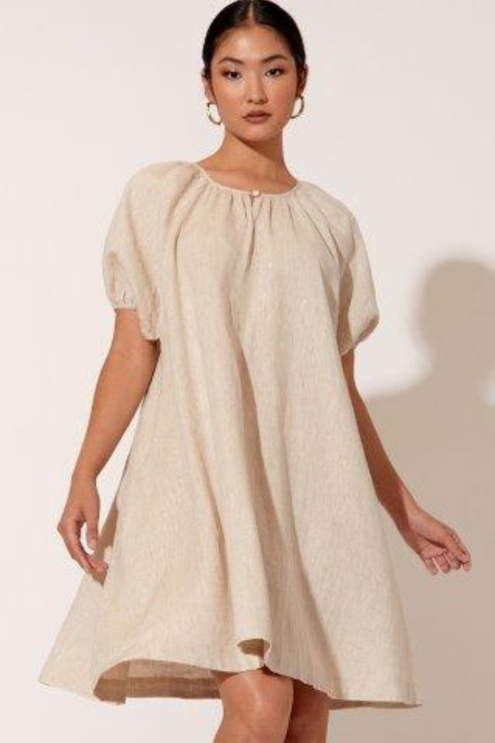 Anna Linen Dress (Natural)