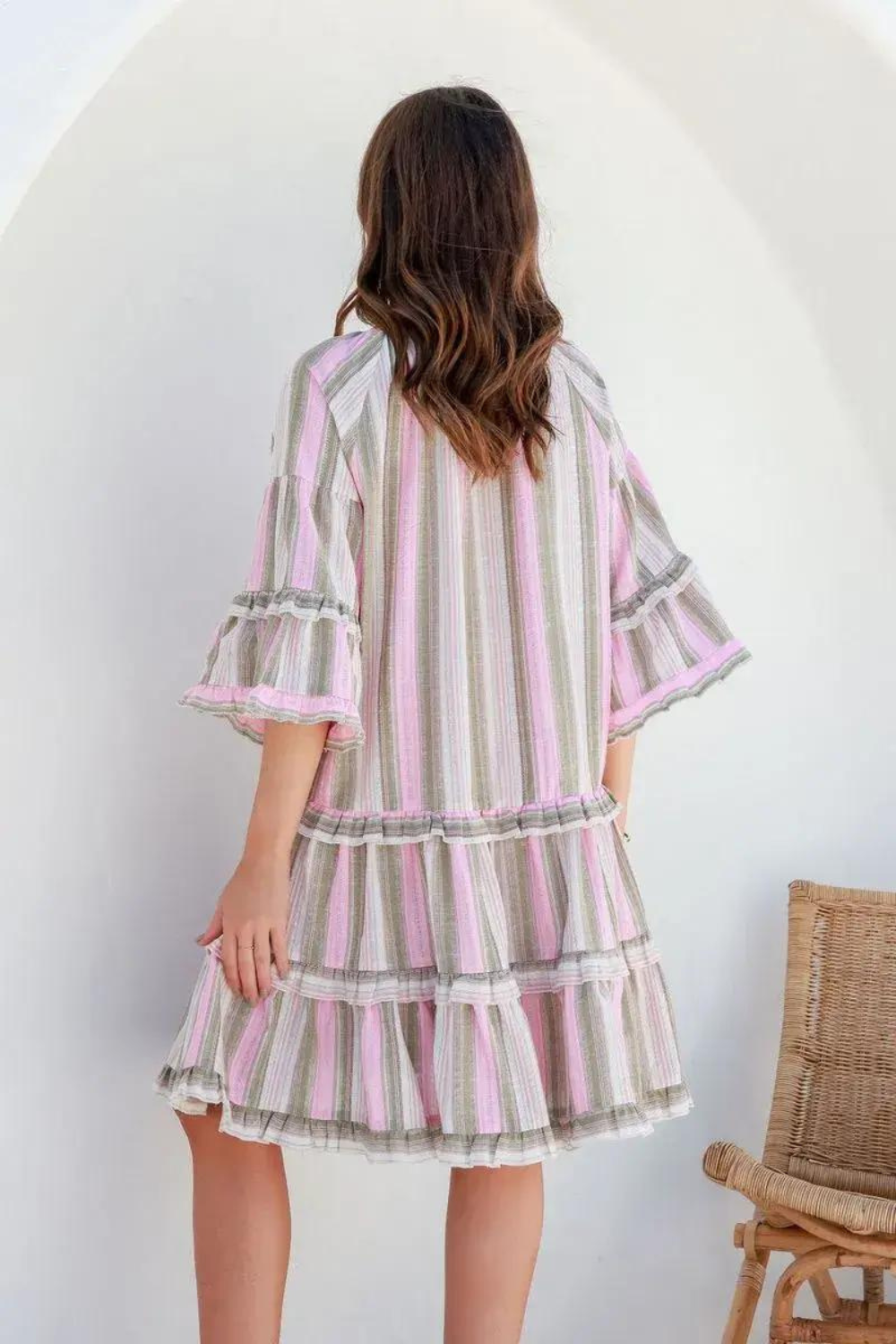 Isla Smock Dress - Pink