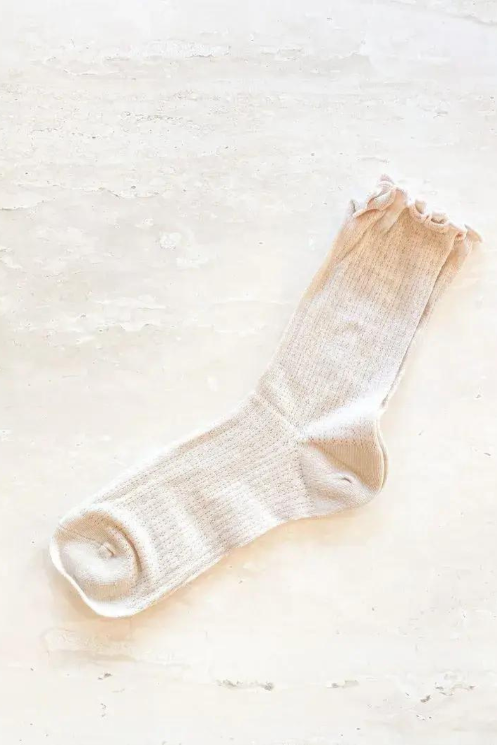 Marshmallow Frill Mesh Socks
